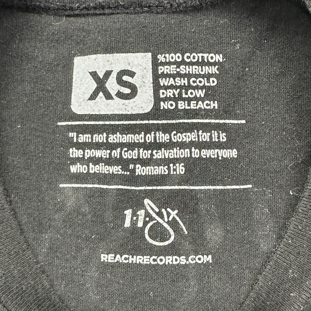 11Six Reach Records Trip Lee Black T-shirt Size Size XS BRAG On My Lord Shirt - Picture 12 of 12